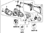 Acura 06350-SEP-A00 Cylinder Set, Key (Service)