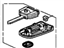 Acura 35119-SEP-305 Immobilizer & Transmitter Key (Memory 1) (Blank)
