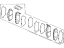 Acura 45022-SM5-525 Front Disc Brake pad Kit
