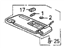 Acura 83280-SP1-A01ZA Driver Side Sunvisor Assembly (Shimmer Gray)