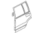 Acura 8-97103-012-2 Panel, Left Rear Door (Outer)