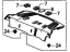 Acura 84500-TGV-A01ZA Lining, Rear (Deep Black)