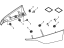 Acura 08F03-TGV-220 Underbody Spoiler - Rear