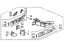 Acura 60810-TYA-305ZZ Frame Component Right, Front Side