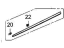 Acura 72312-TYA-A01 Garnish, Front Right Door Middle