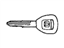 Acura 35114-S6M-A00 Key (Sub) (Immobilizer) (Blank)
