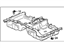 Acura 83302-TK5-A01ZB Rear Floor Mat Interior Carpet-Black