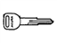 Acura 35114-SL0-A01 Blank Key Sub Molding (Gray)