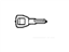 Acura 35114-SZ3-A02 Blank Key (Sub) (Gray) (Immobilizer)