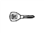 Acura 35114-SY8-A01 Blank Key (Sub) (Gray) (Immobilizer)