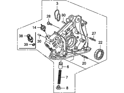 Acura MDX Oil Pump - 15100-R72-A02