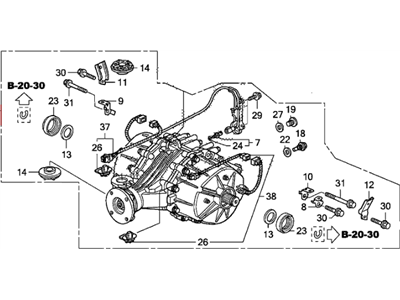 81195-SM2-000ZM Acura Cover, Foot (Outer) (Classy Gray) Illustration 1 of 1