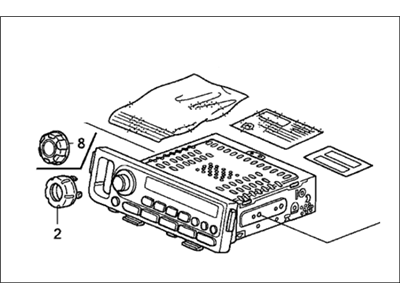 8-97203-810-1 Acura Wire Harness, Driver Side Back Door Illustration 1 of 1
