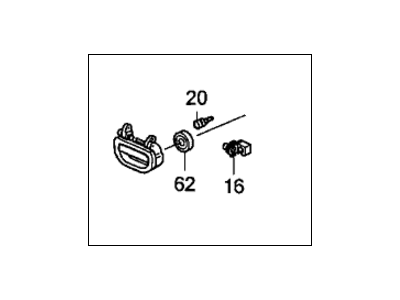 32751-RW0-A00 Acura Stay, Shock Absorber Housing (Connector) Illustration 1 of 1