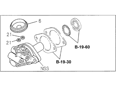 1999 Acura SLX Brake Master Cylinder - 8-97178-913-0