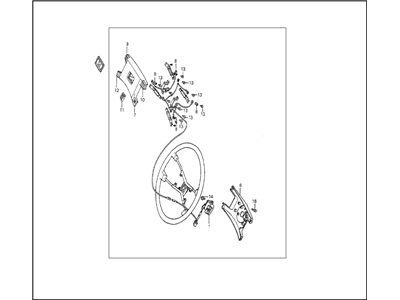 90614-SF1-003ZA Acura Cap, Screw (4Mm) (Off Black) Illustration 1 of 1