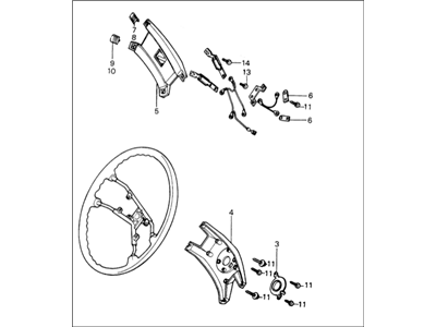 90615-PN3-003 Acura Band, Harness (98MM) (Natural) Illustration 1 of 1