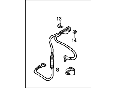 74121-SY8-A00 Acura Rubber, Hood Seal Illustration 1 of 1