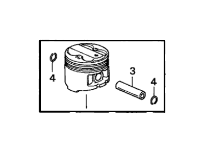 Acura CL Pistons - 13010-PAA-A00