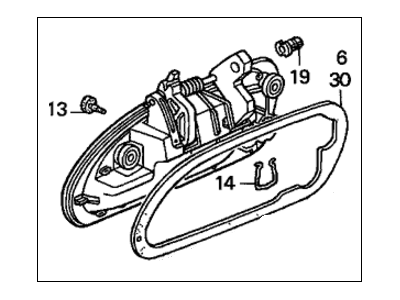 90612-RT4-000 Acura Ring, Snap (100MM) Illustration 1 of 1