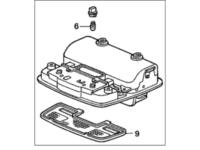 Acura 83250-S87-A02ZC Console Assembly, Roof (Mild Beige)