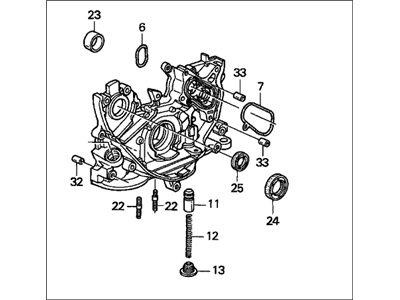 Acura CL Oil Pump - 15100-PAA-A01