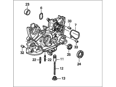 1999 Acura CL Oil Pump - 15100-PAA-A01