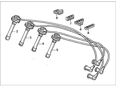 Acura CL Spark Plug Wire - 32700-PAA-A02