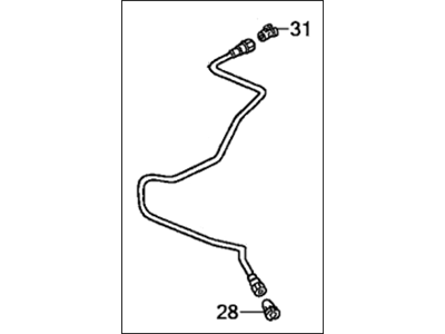 Acura 17704-S84-A03 Return (Tokai) Tube