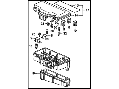 8-97022-803-2 Acura Bolt Shock Absorber, Rear Suspension Illustration 1 of 1