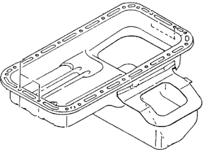 Acura SLX Oil Pan - 8-94389-542-3