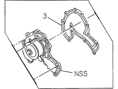 Acura SLX Water Pump - 8-97125-975-0