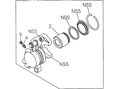 48322-PGJ-020 Acura Stay B, Rear Differential Cable Illustration 1 of 1