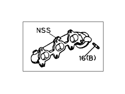 Acura 8-97115-618-1 Manifold, Passenger Side Exhaust