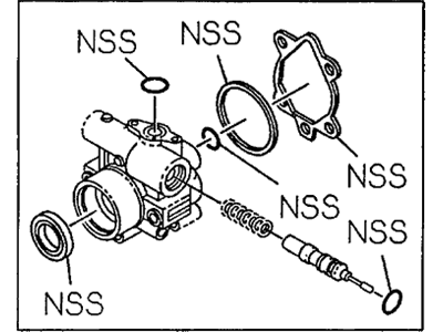 Acura 8-97081-867-0 Oil Seal Kit, Pump