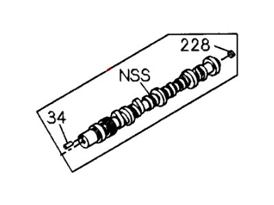 Acura 8-97110-260-1 Camshaft, Driver Side
