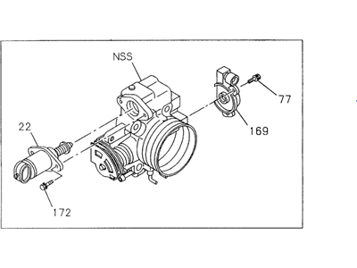 Acura Throttle Body - 8-97122-902-0