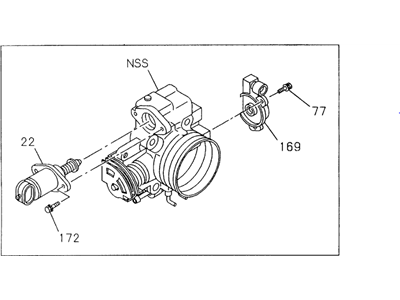 Acura 8-97122-902-0 Throttle Body Assembly