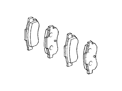 Acura 43022-SD2-506 Rear Disc Brake pad Set