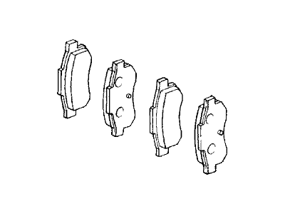 Acura 43022-SD2-307 Rear Disc Brake pad Set