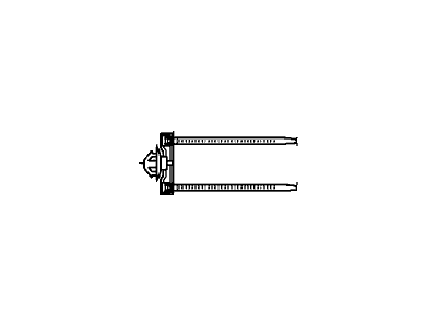 Acura 91548-TY2-003 Clip, Band Harness (40) (164.5MM) (Black)