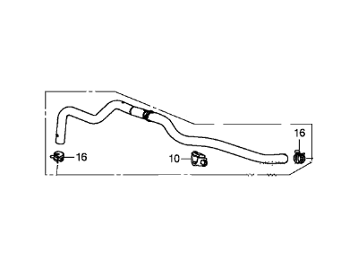 2019 Acura TLX Brake Booster Vacuum Hose - 46402-T2F-A01