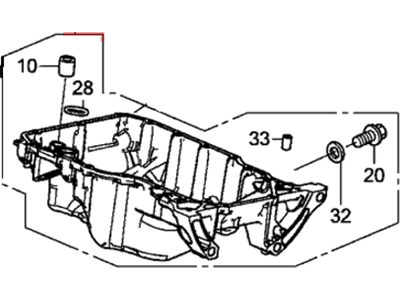 Acura Oil Pan - 11200-5A2-A00