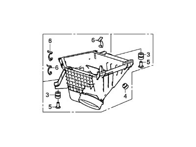 Acura 17201-5A2-A00 Air Cleaner Case Set