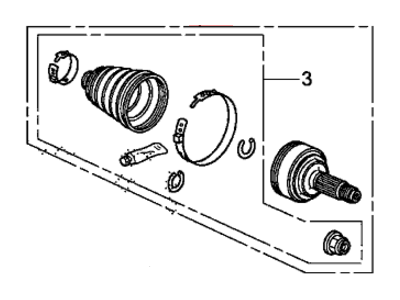 Acura 44014-T2B-305 Joint Set,Outboard