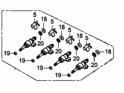 2024 Acura TLX Fuel Injector - 06160-6B2-305