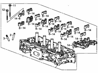 Acura TLX Cylinder Head - 12100-6B2-A00
