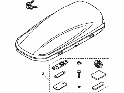 08L20-E09-100B Acura Roof Box (Short) Illustration 1 of 1