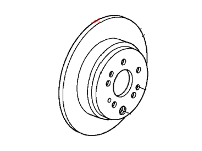 Acura 42510-SZA-A10 Rear Brake Drum In Disk