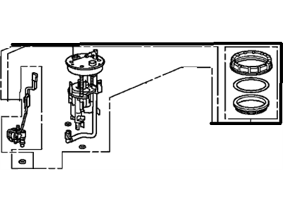 2010 Acura MDX Fuel Filter - 17048-STX-A00